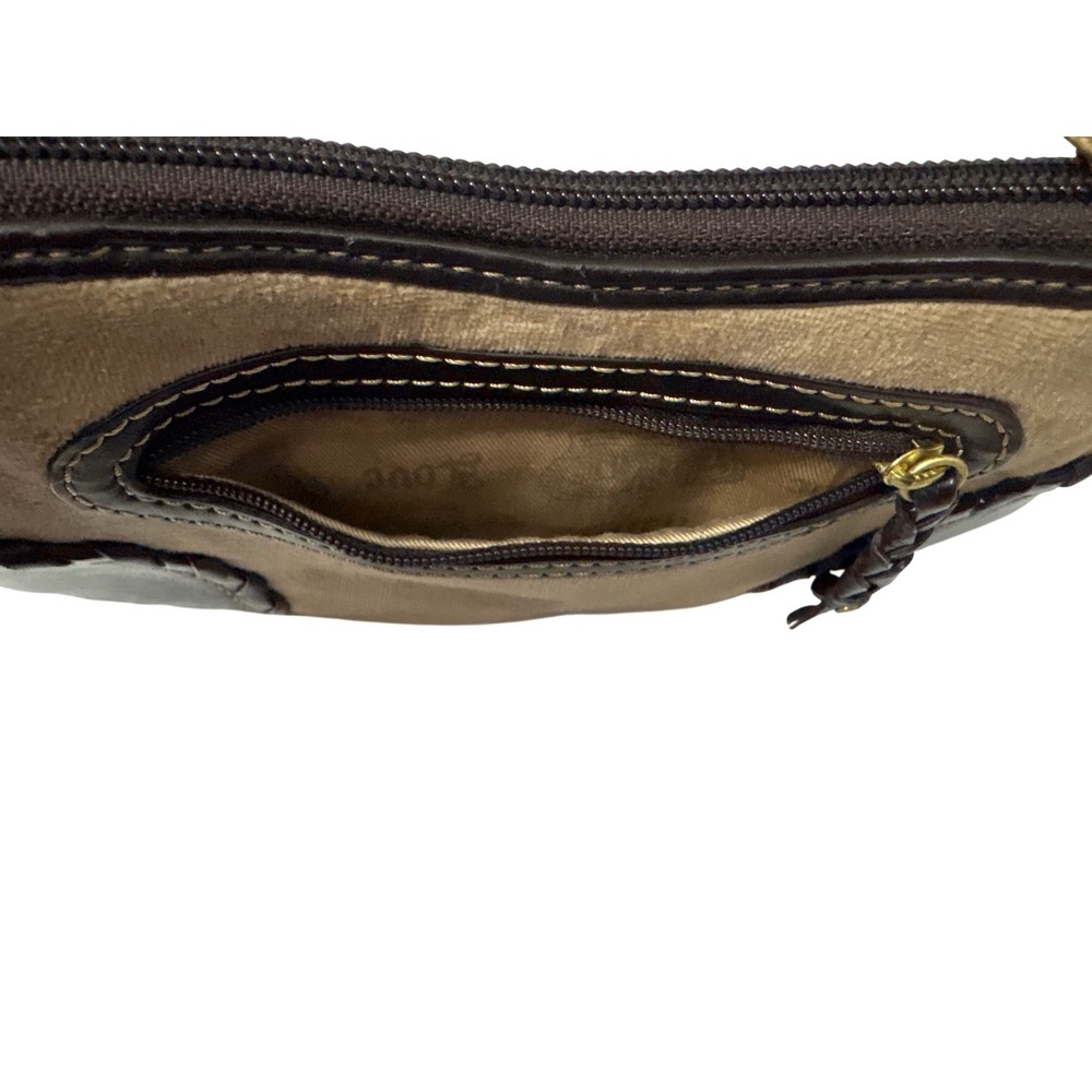 Vintage Y2K Juicy Couture Wristlet Wallet Brown Floral Embroidered - Picture 8 of 8